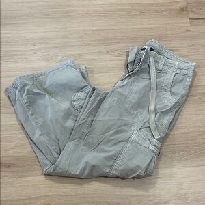 American Eagle Outfitters Light Gray Cargo Pants